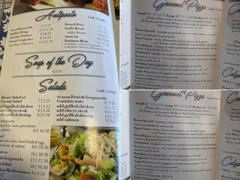 Massimo Italian Corner Menu