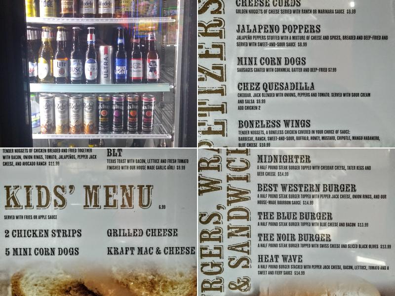 Black Bear Bar & Grill Menu