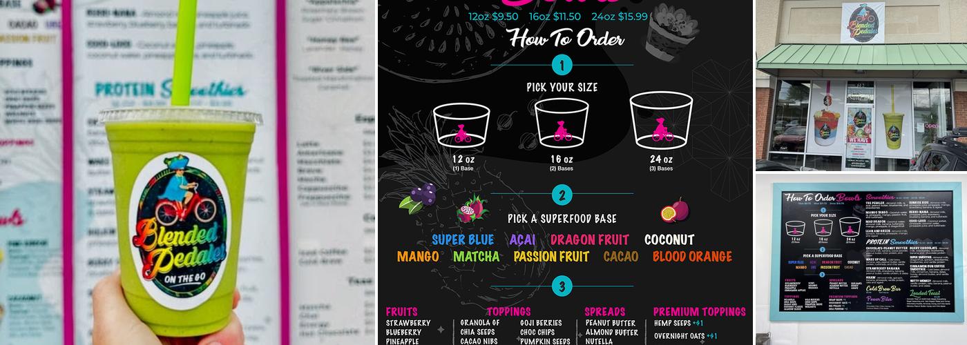 Blended Pedaler Johnson City Menu