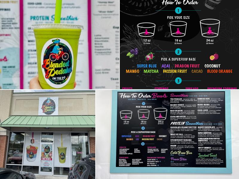 Blended Pedaler Johnson City Menu