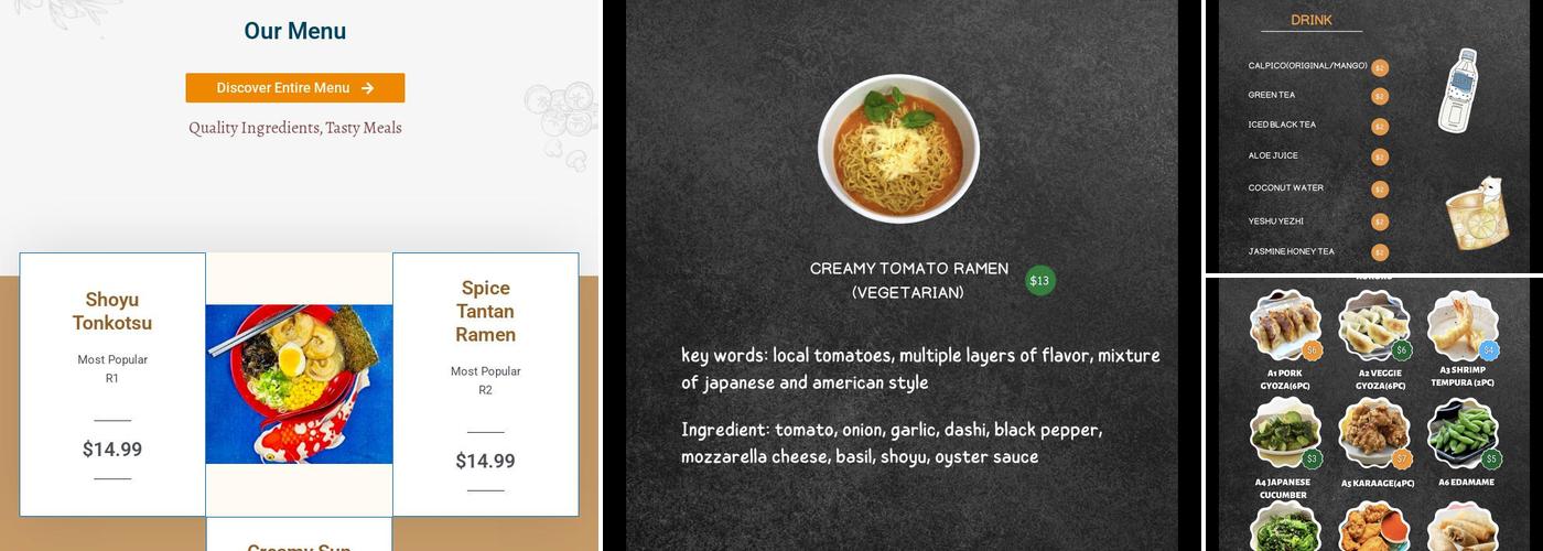Kokoro Menu