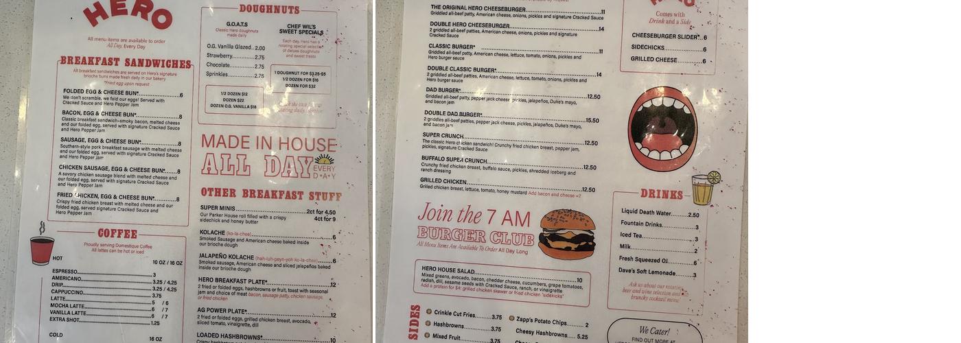 Hero Menu