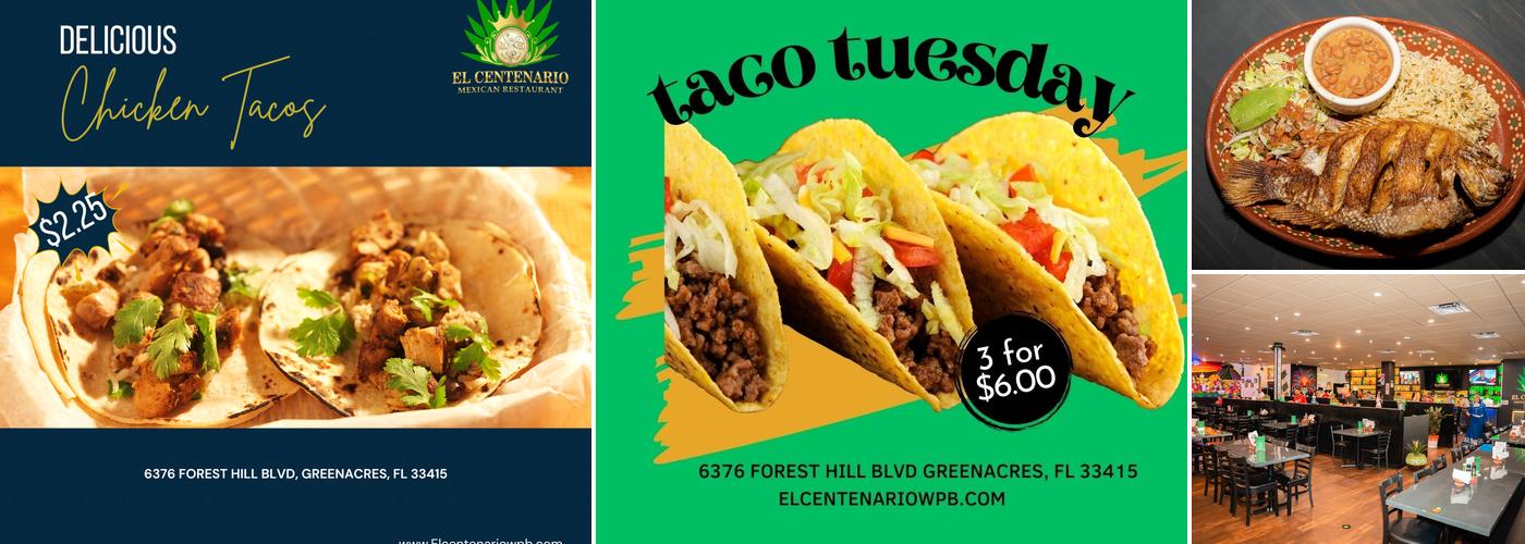 El Centenario WPB Menu