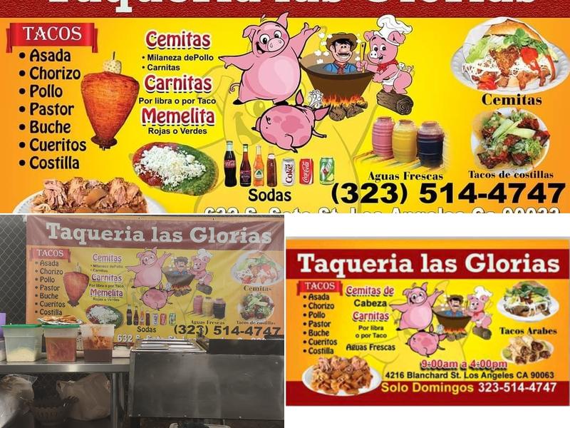 Taqueria Las Glorias Menu