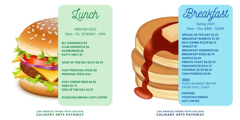 LATTC Cafeteria Menu