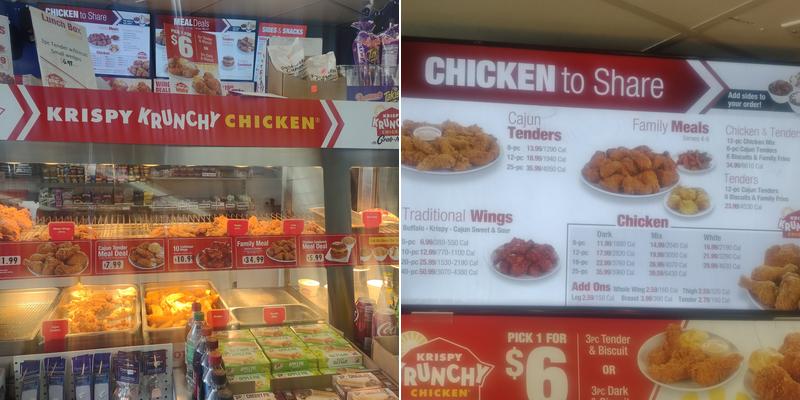 Krispy Krunchy Chicken Mesa Menu