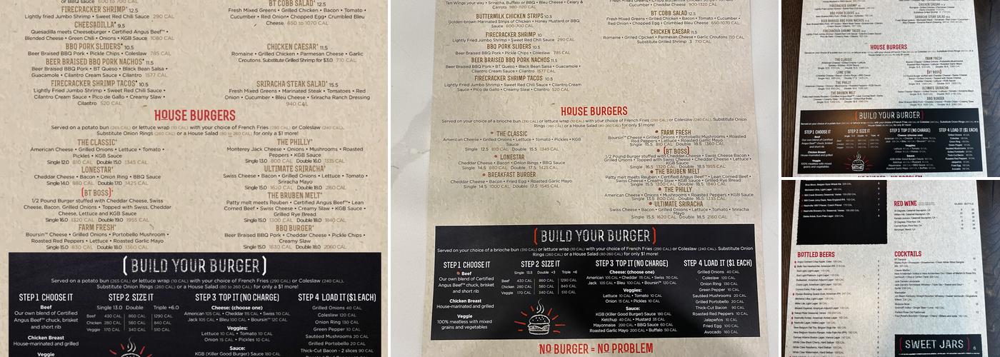 Burger Theory Menu