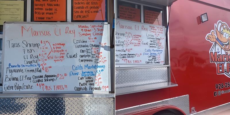 Mariscos El Rey Menu