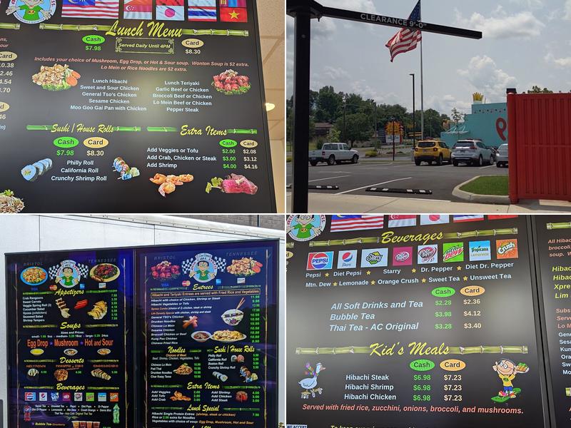 Asia Cafe Xpress - Bristol Menu