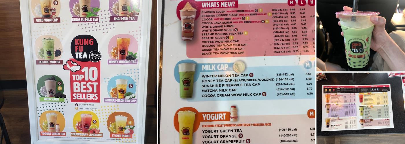 Kung Fu Tea Menu