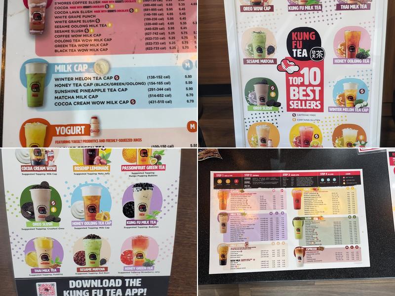 Kung Fu Tea Menu
