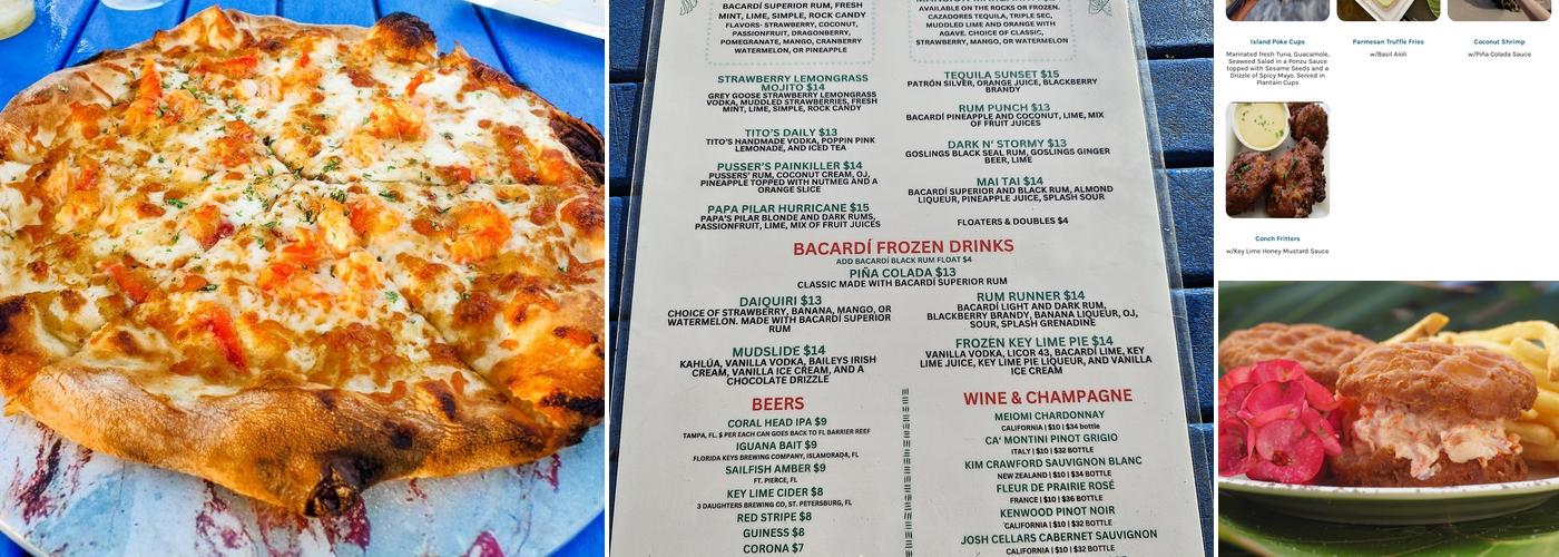 Seaside Cafe at the Mansion Menu