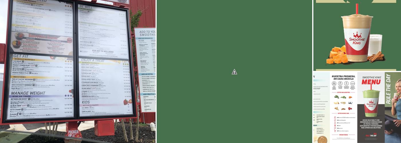 Smoothie King Menu