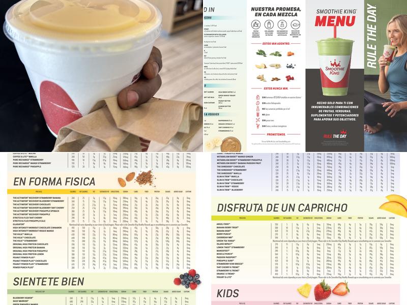 Smoothie King Menu