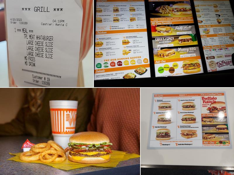 Whataburger Menu