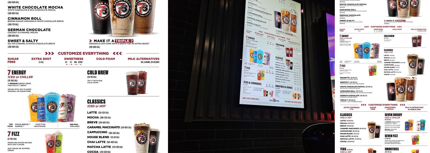 7 Brew Coffee Menu