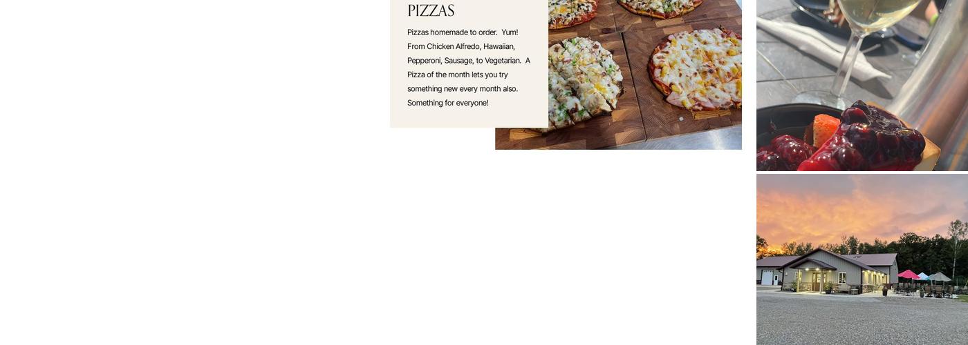 Ann River Winery Menu