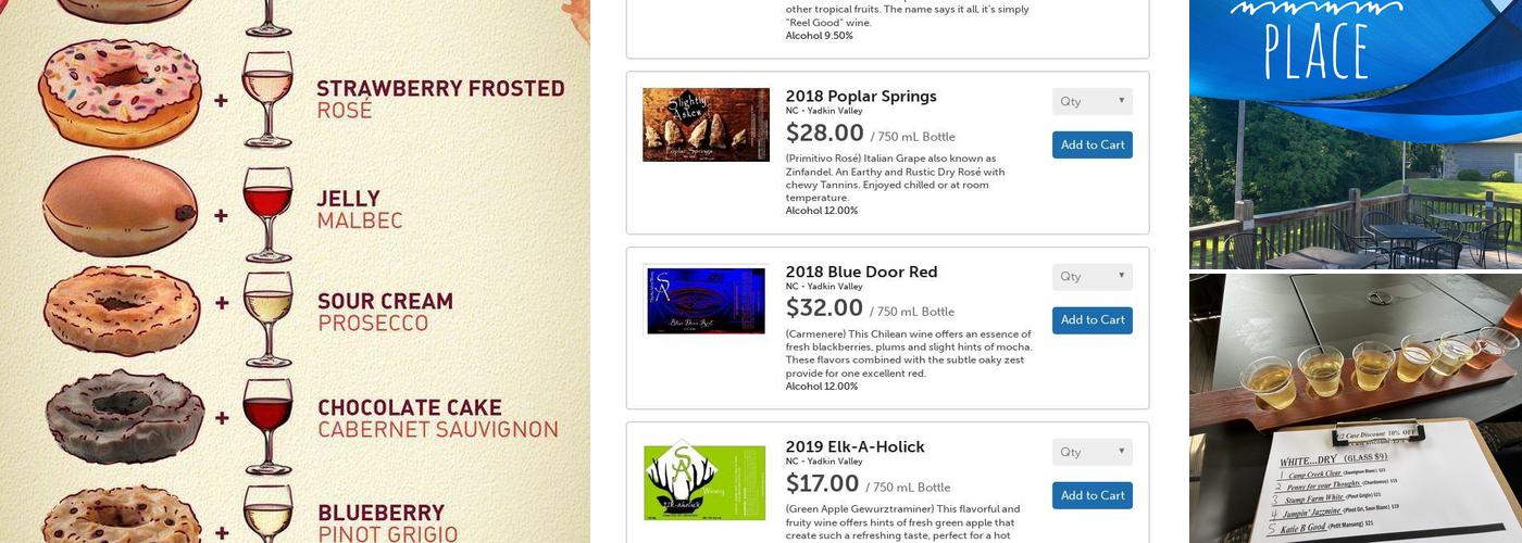 Slightly Askew Winery Menu