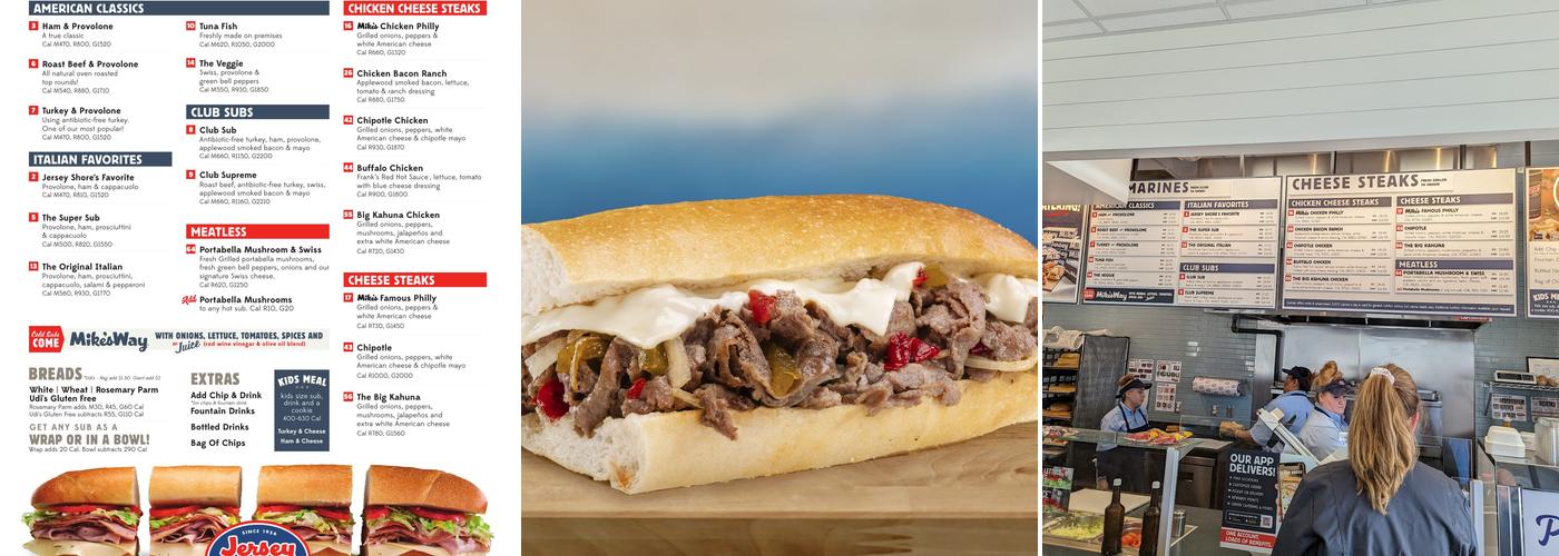 Jersey Mike's Subs Menu