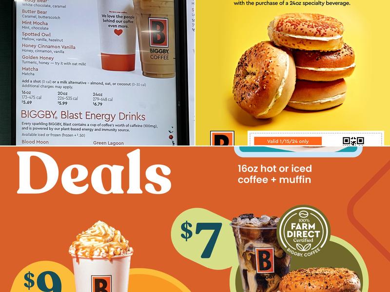 BIGGBY COFFEE Menu