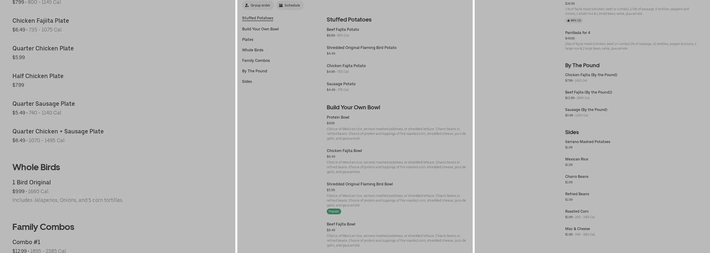 Flaming Bird By H-E-B Menu