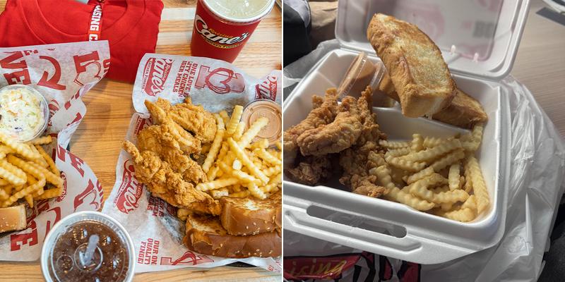 Raising Cane's Chicken Fingers Menu