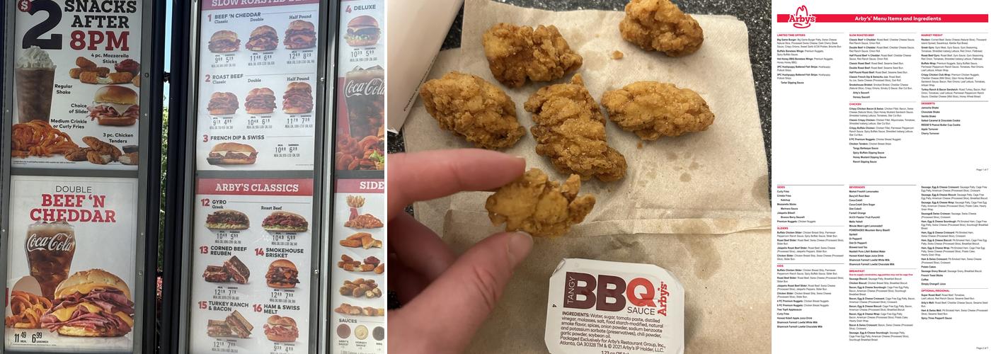 Arby's Menu