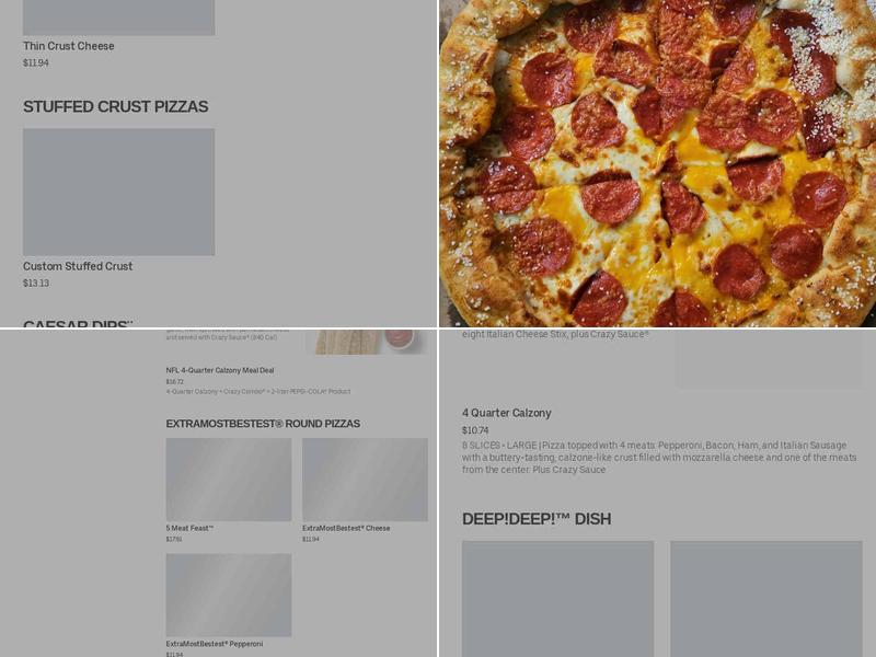 Little Caesars Pizza Menu