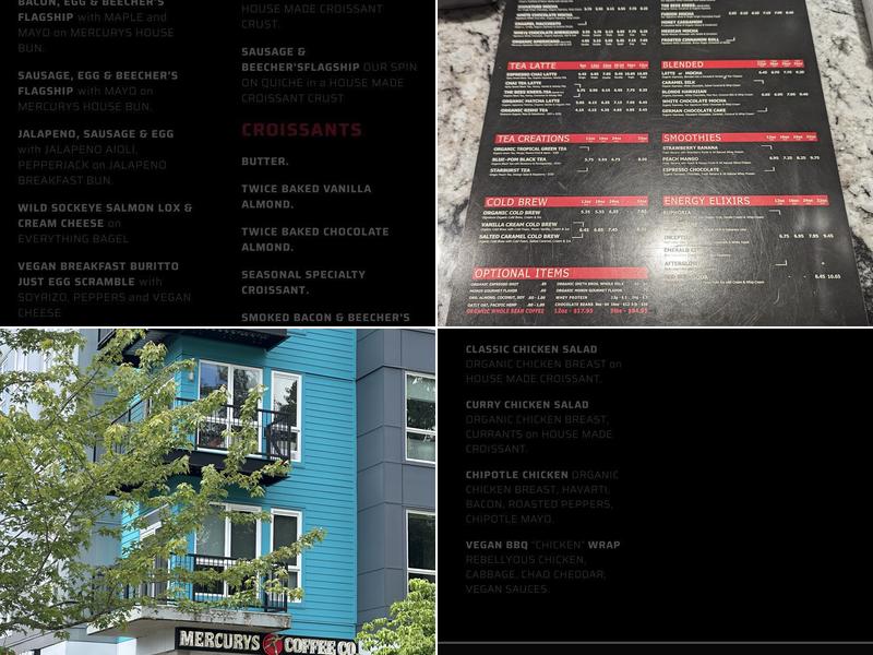 Mercurys Coffee Co. - Redmond Menu