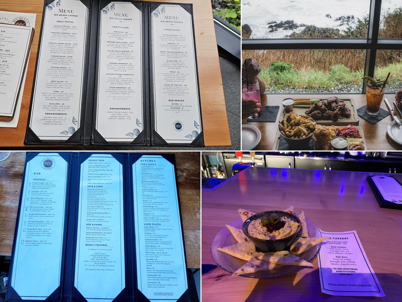 Big Beach Lounge Menu