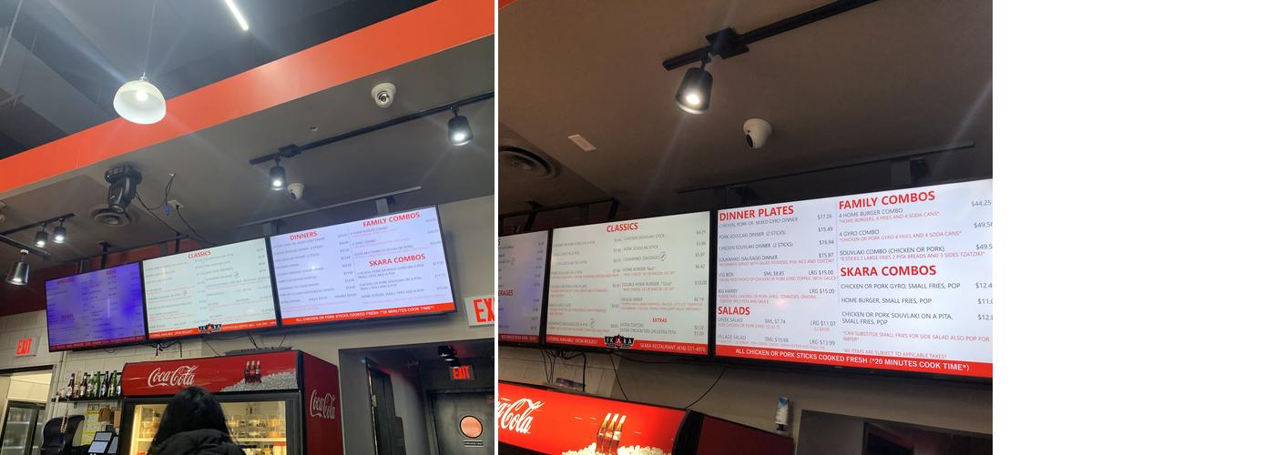Skara Menu