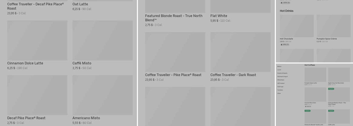 Starbucks Menu