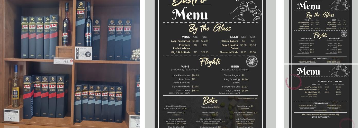 Magnotta Vaughan Menu