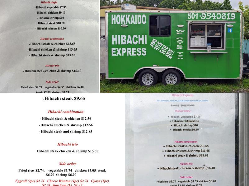Hokkaido Hibachi Express Menu