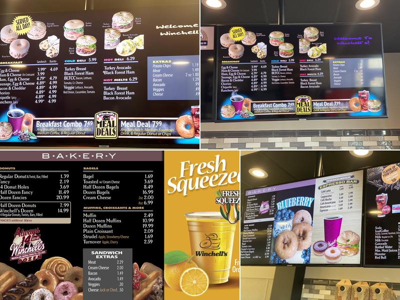 Winchell's Menu