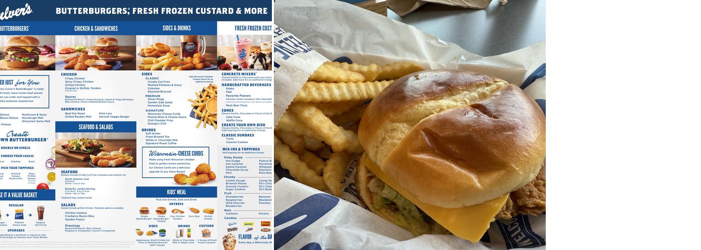 Culver’s Menu