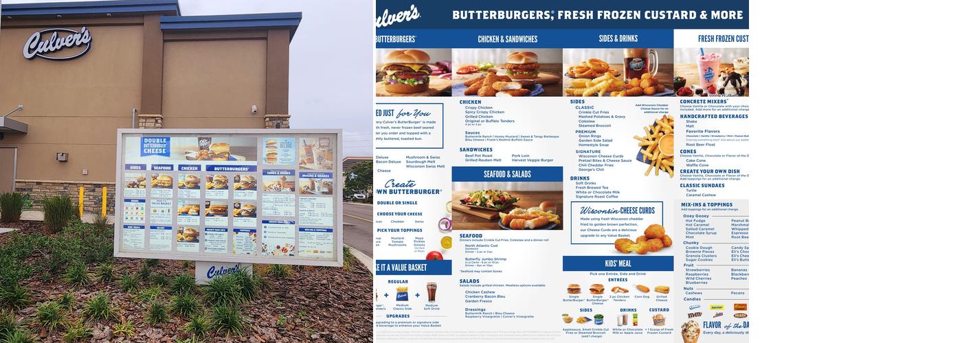 Culver’s Menu