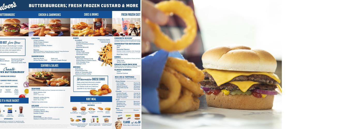Culver’s Menu
