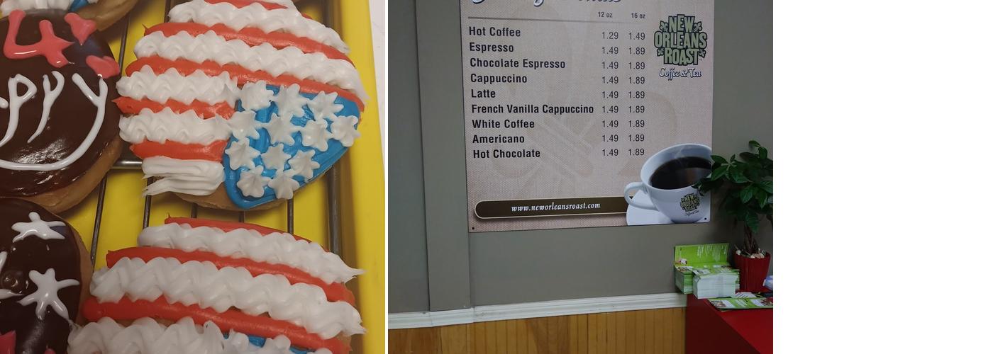 Yummy Donuts Menu