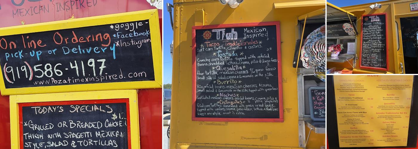 Pozati Mexican Inspired Menu