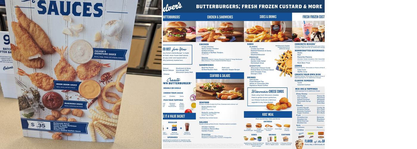 Culver’s Menu