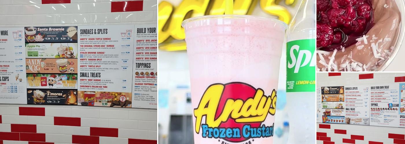 Andy's Frozen Custard Menu