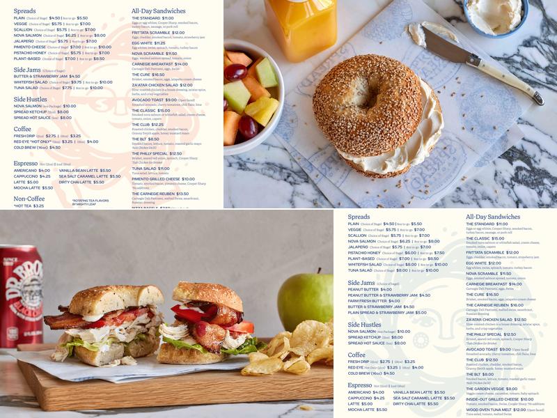 Spread Bagelry Menu