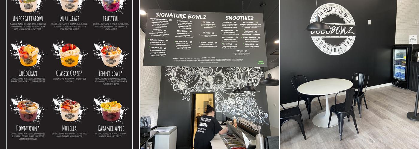 Cocobowlz Easley Menu