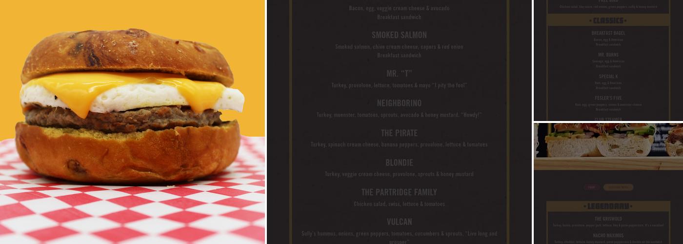 Sully's Steamers Menu