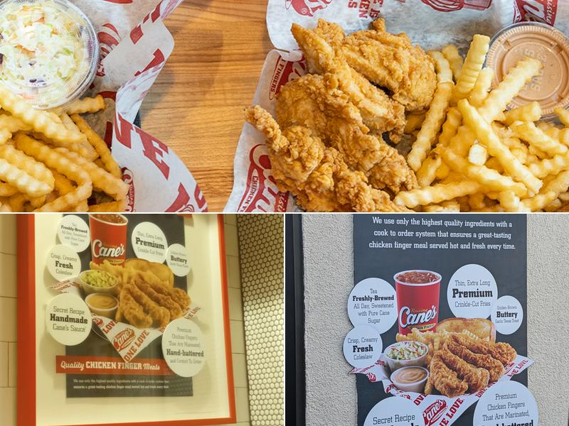 Raising Cane's Chicken Fingers Menu