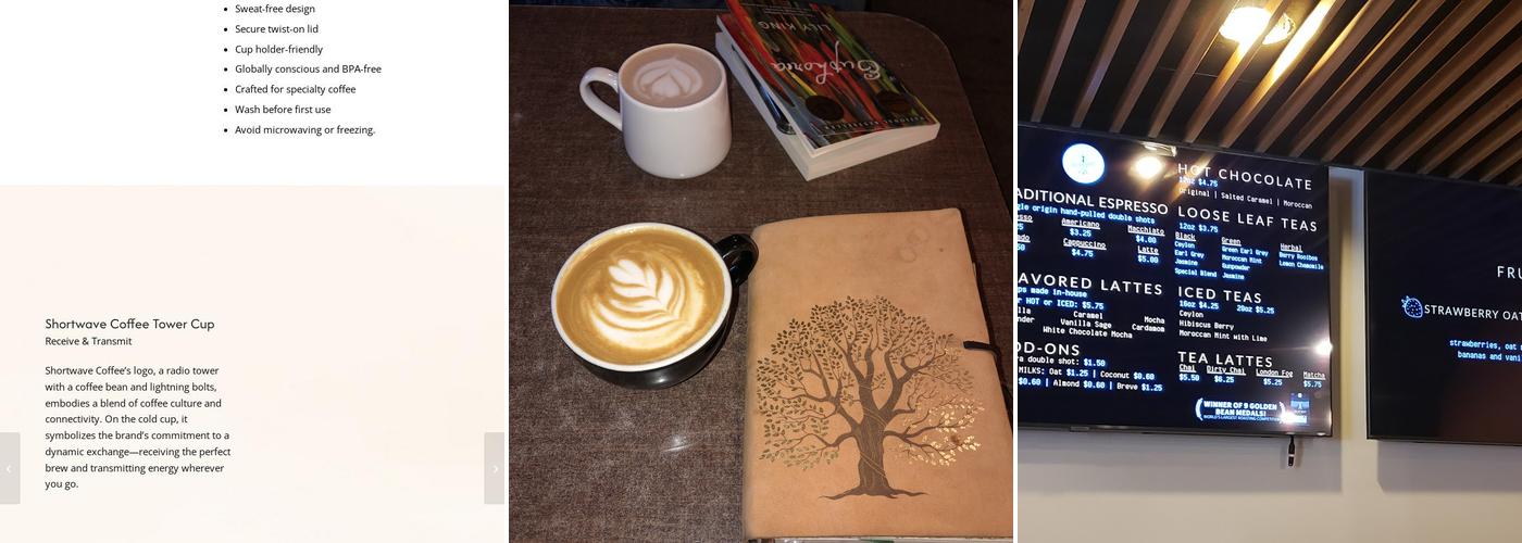 Shortwave Coffee Menu