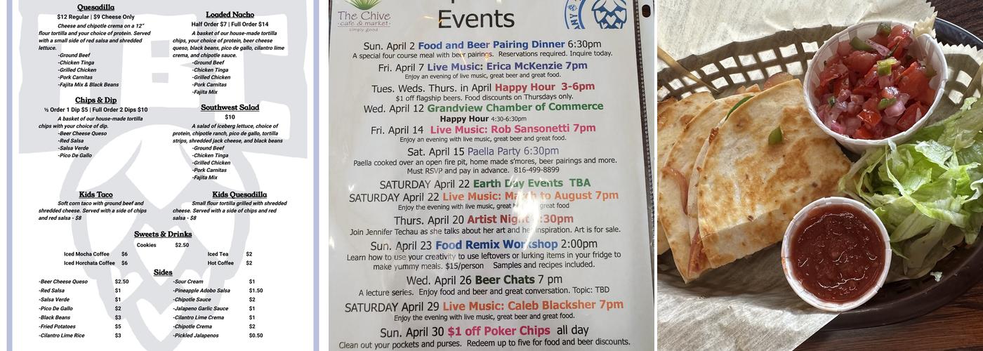 Transparent Brewing Company Menu