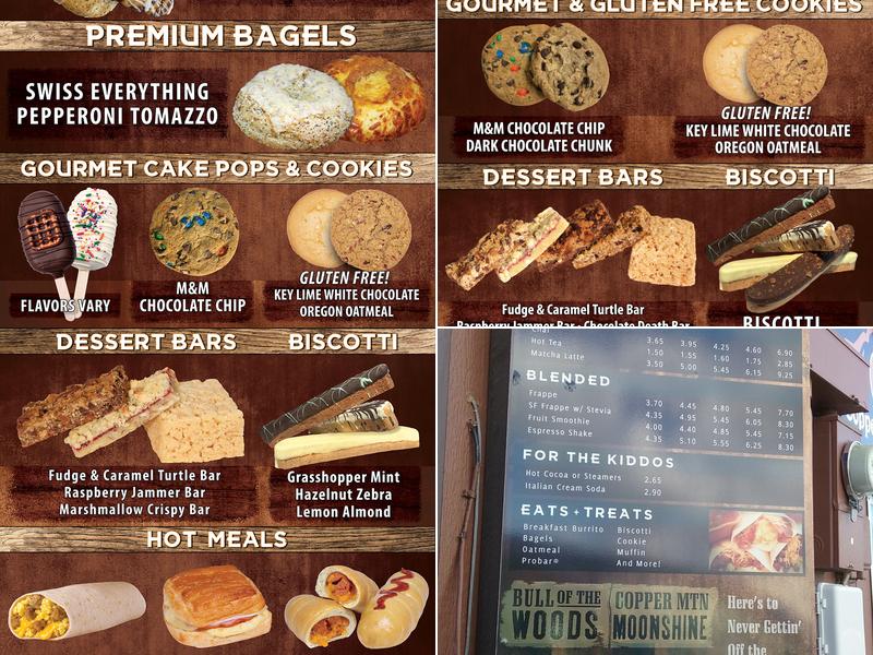 Copper Mountain Coffee Menu
