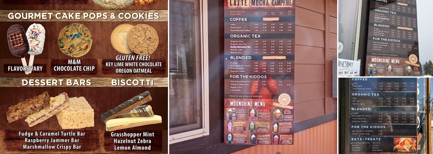 Copper Mountain Coffee Menu